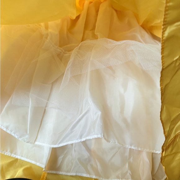 Sweet Kids Yellow Sleeveless Dress with Floral Waist detail size 7 Girls NWT - Picture 7 of 7